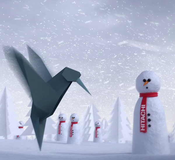 Hitachi Christmas Card animation