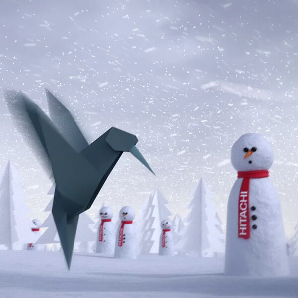 Hitachi Christmas Card animation