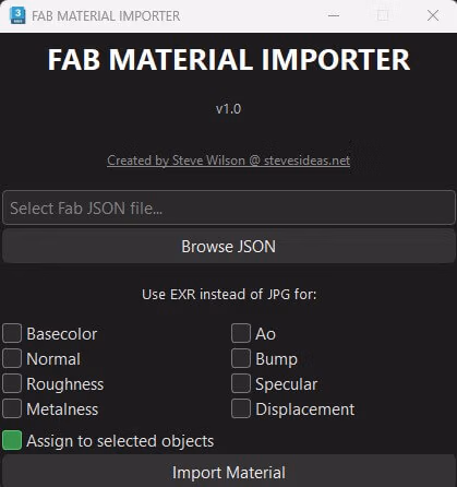 Fab Material Importer